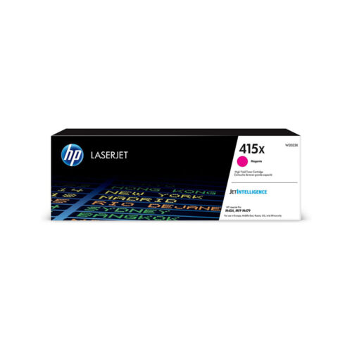 Genuine HP 415X High Yield Magenta LaserJet Toner Cartridge (W2033X)