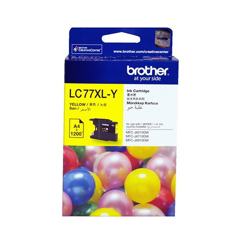 Genuine Brother LC77XLY High Yield Yellow Ink Cartridge