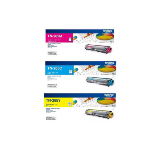 Genuine Brother TN265 Y/C/M Toner Cartridges Tri-Pack