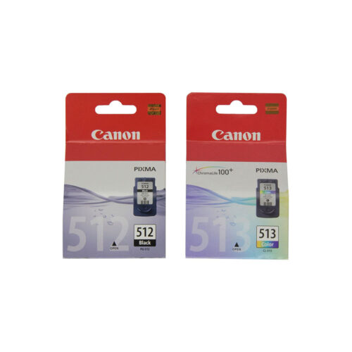 Genuine Canon 512/513 Ink Cartridge Combo Pack