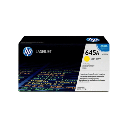 Genuine HP 645A Yellow LaserJet Toner Cartridge (C9732A)