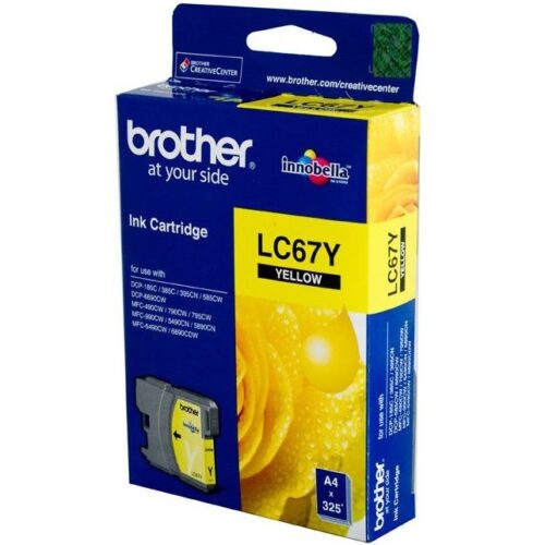 Genuine Brother LC67Y Yellow Ink Cartridge