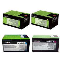 Lexmark 24B608 Original Toner Cartridges B/C/M/Y Full Set (24B6008/6009/6010/6011)