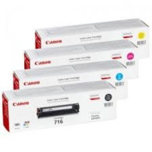 Genuine Canon 716 Full Set B/C/Y/M Cartridges